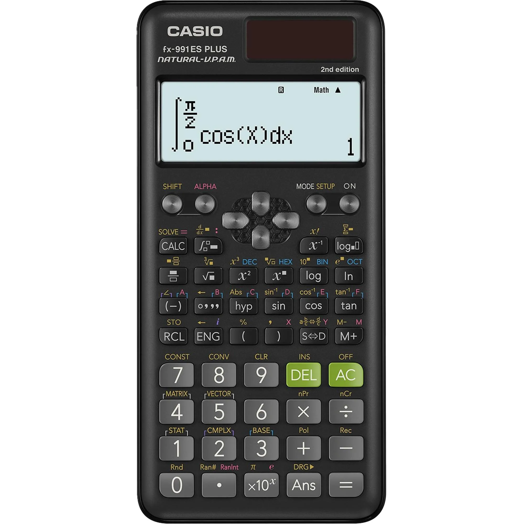 Calculadora Científica Casio FX-991ES Plus-2W4DT ‎Preta (82042)