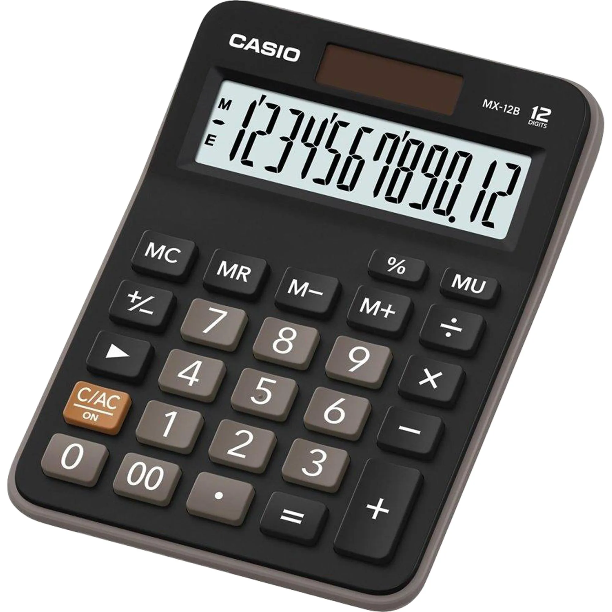 Calculadora de Mesa Casio MX-12B-W4-DC 12 Dígitos Preta por 39,99 à vista no boleto/pix ou parcele em até 1x sem juros. Compre na loja Mundomax!