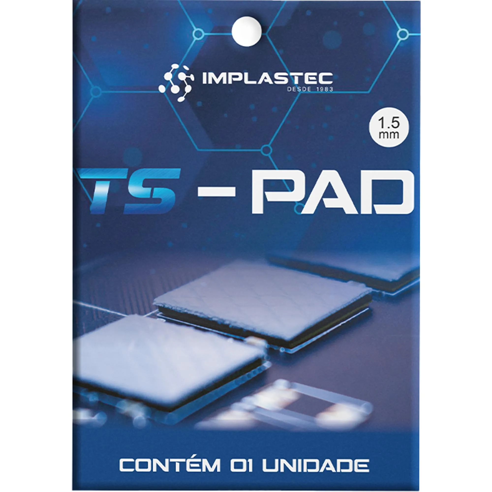Thermal Ts Pad 1,5mm 100x100 Implastec (82122)