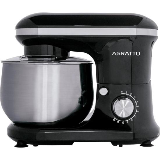 Batedeira Planetária Agratto Supremma 5 Litros Preta 220v por 462,99 à vista no boleto/pix ou parcele em até 10x sem juros. Compre na loja Mundomax!