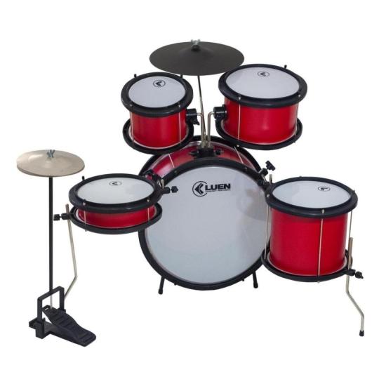 Bateria Infantil Luen Star Kids Vermelho por 698,99 à vista no boleto/pix ou parcele em até 10x sem juros. Compre na loja Mundomax!