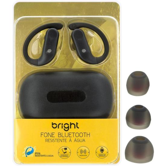 Fone de Ouvido Bright FN572 Bluetooth Preto por 295,00 à vista no boleto/pix ou parcele em até 10x sem juros. Compre na loja Mundomax!