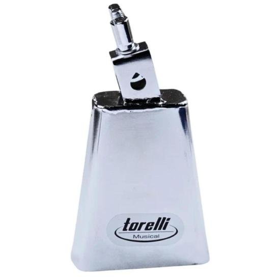 Cowbell Torelli 4\" TO054 Cromado por 165,00 à vista no boleto/pix ou parcele em até 6x sem juros. Compre na loja Mundomax!