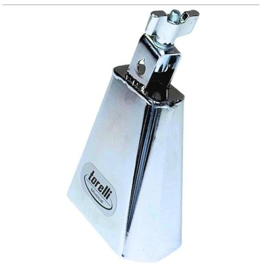 Cowbell Torelli 4\" TO054 Cromado por 165,00 à vista no boleto/pix ou parcele em até 6x sem juros. Compre na loja Mundomax!