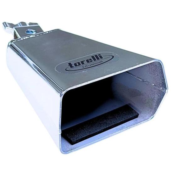 Cowbell Torelli 4\" TO054 Cromado por 165,00 à vista no boleto/pix ou parcele em até 6x sem juros. Compre na loja Mundomax!