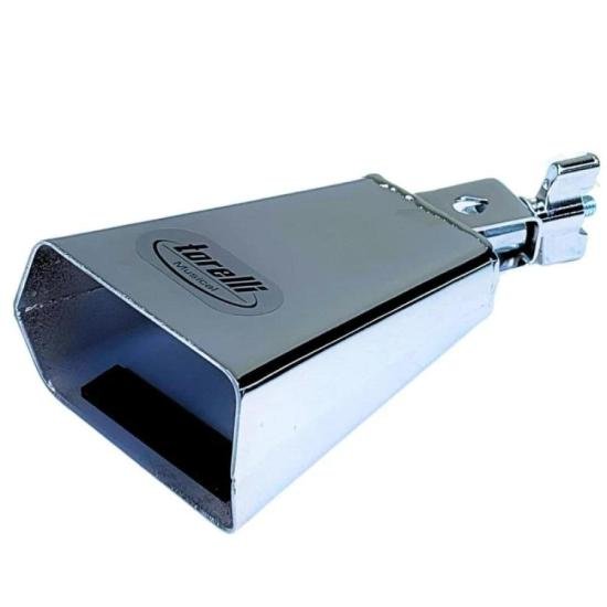 Cowbell Torelli 4\" TO054 Cromado por 165,00 à vista no boleto/pix ou parcele em até 6x sem juros. Compre na loja Mundomax!