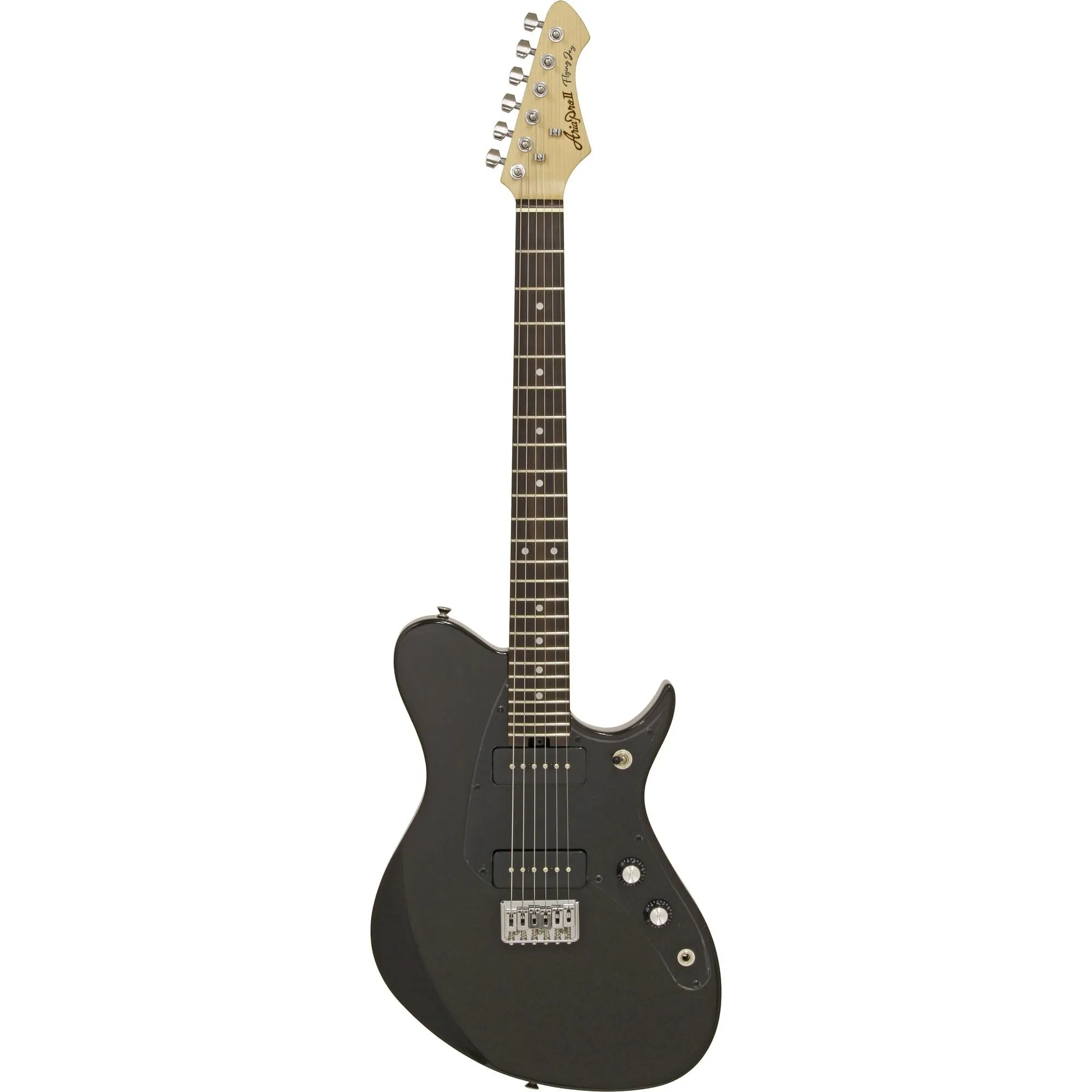 Guitarra Aria Pro II J-2 Black por 0,00 à vista no boleto/pix ou parcele em até 1x sem juros. Compre na loja Mundomax!