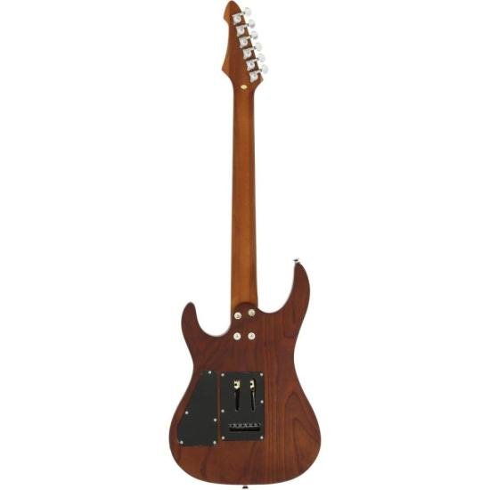 Guitarra Aria Pro II MAC-DLX Stained Brown por 3.548,00 à vista no boleto/pix ou parcele em até 12x sem juros. Compre na loja Mundomax!