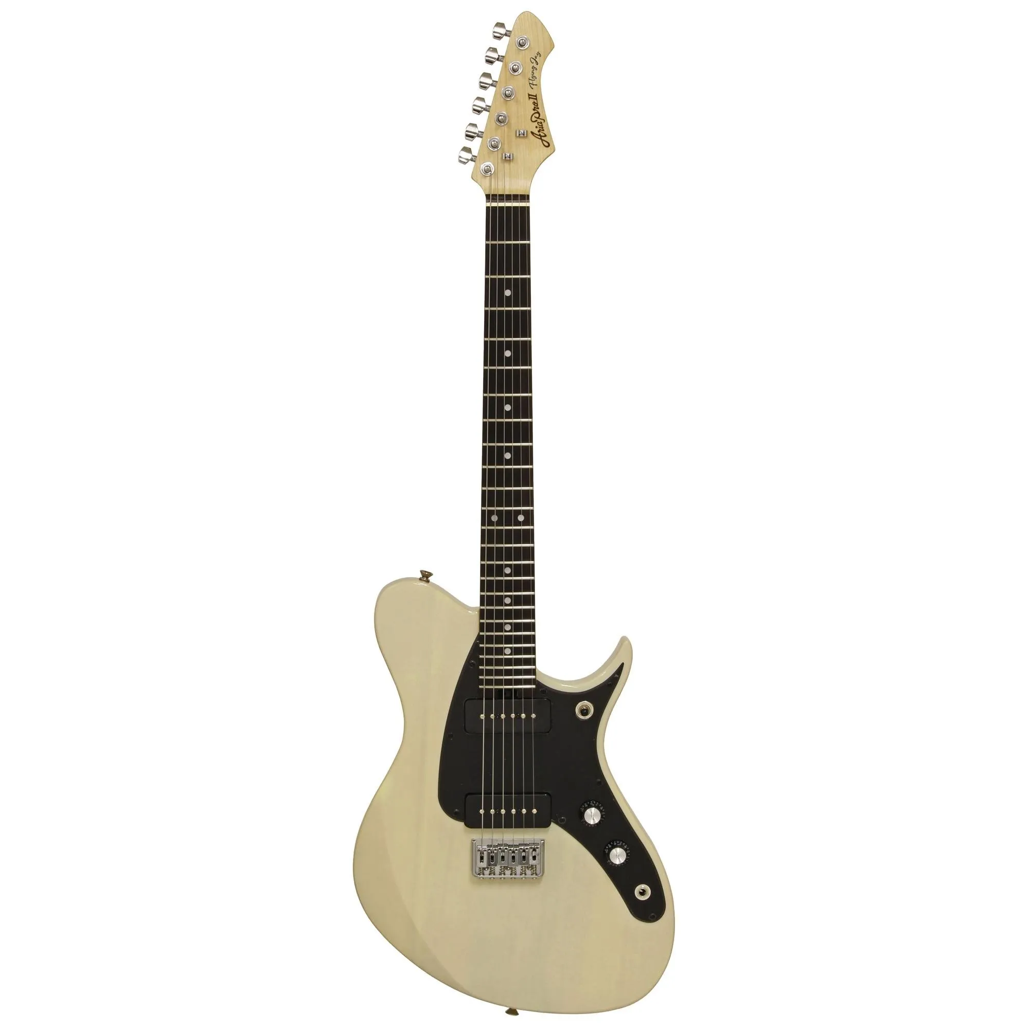 Guitarra Aria Pro II J-2 See-Through Vintage White por 0,00 à vista no boleto/pix ou parcele em até 1x sem juros. Compre na loja Mundomax!