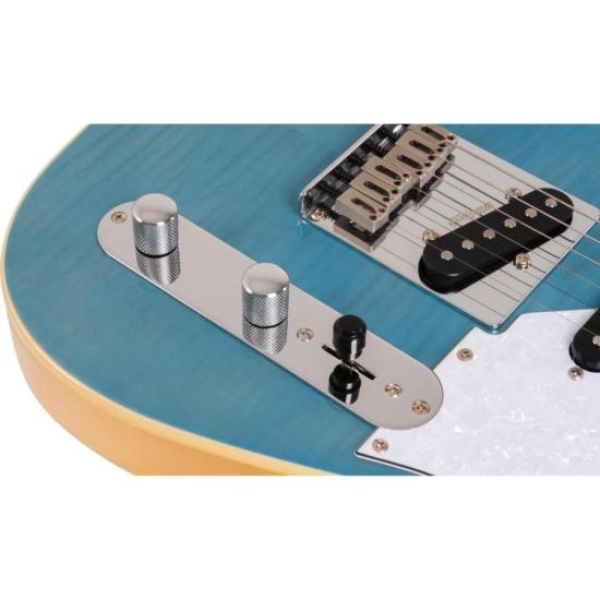 Guitarra Aria Pro II 615-MK2 LH Turqoise Blue (canhoto) por 2.580,00 à vista no boleto/pix ou parcele em até 12x sem juros. Compre na loja Mundomax!