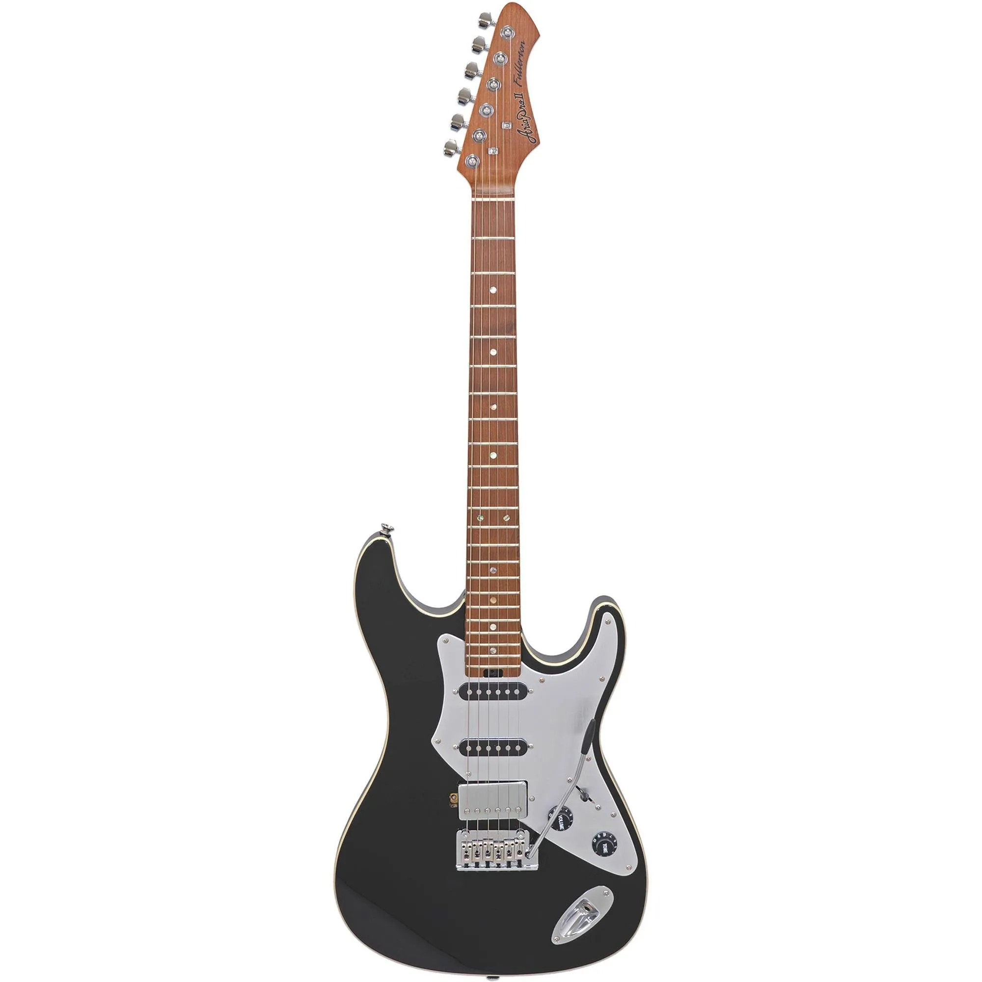 Guitarra Aria Pro II 714-GTR Fullerton Black por 0,00 à vista no boleto/pix ou parcele em até 1x sem juros. Compre na loja Mundomax!