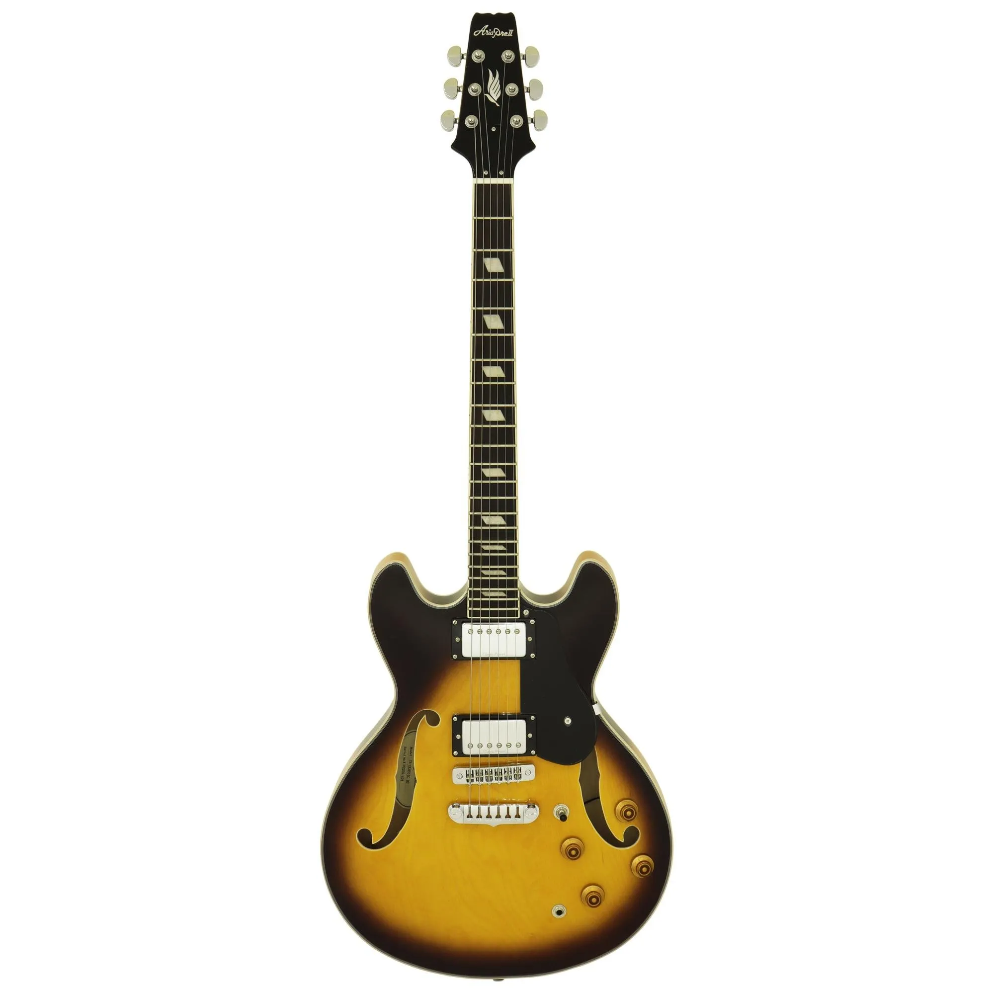 Guitarra Aria Pro II TA-CLASSIC Brown Burst por 0,00 à vista no boleto/pix ou parcele em até 1x sem juros. Compre na loja Mundomax!