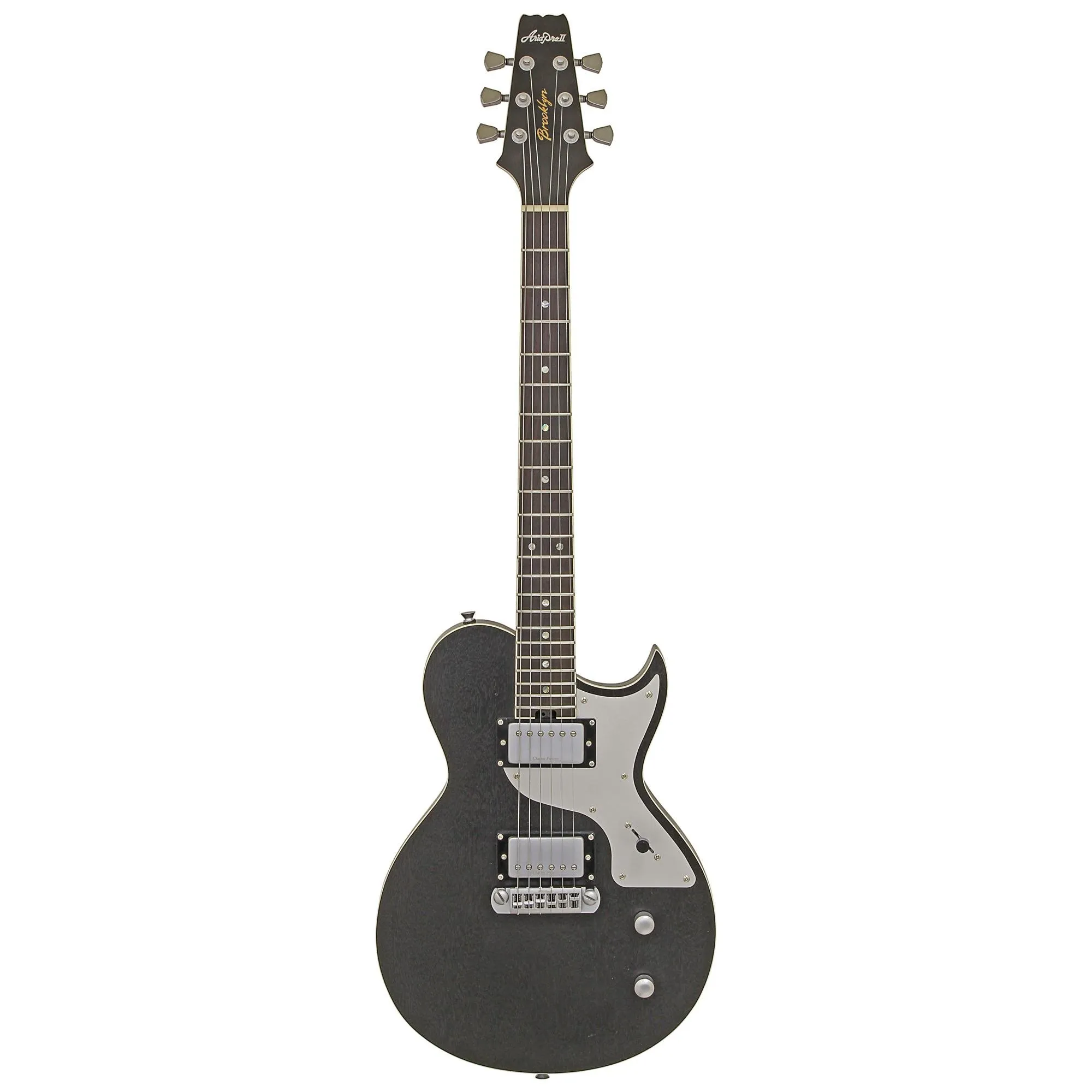 Guitarra Aria Pro II 718-MK2 Brooklyn Open Pore Black por 3.999,99 à vista no boleto/pix ou parcele em até 12x sem juros. Compre na loja Mundomax!