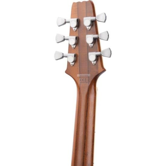 Guitarra Aria Pro II 718-MK2 Brooklyn Open Pore Black por 3.333,00 à vista no boleto/pix ou parcele em até 12x sem juros. Compre na loja Mundomax!