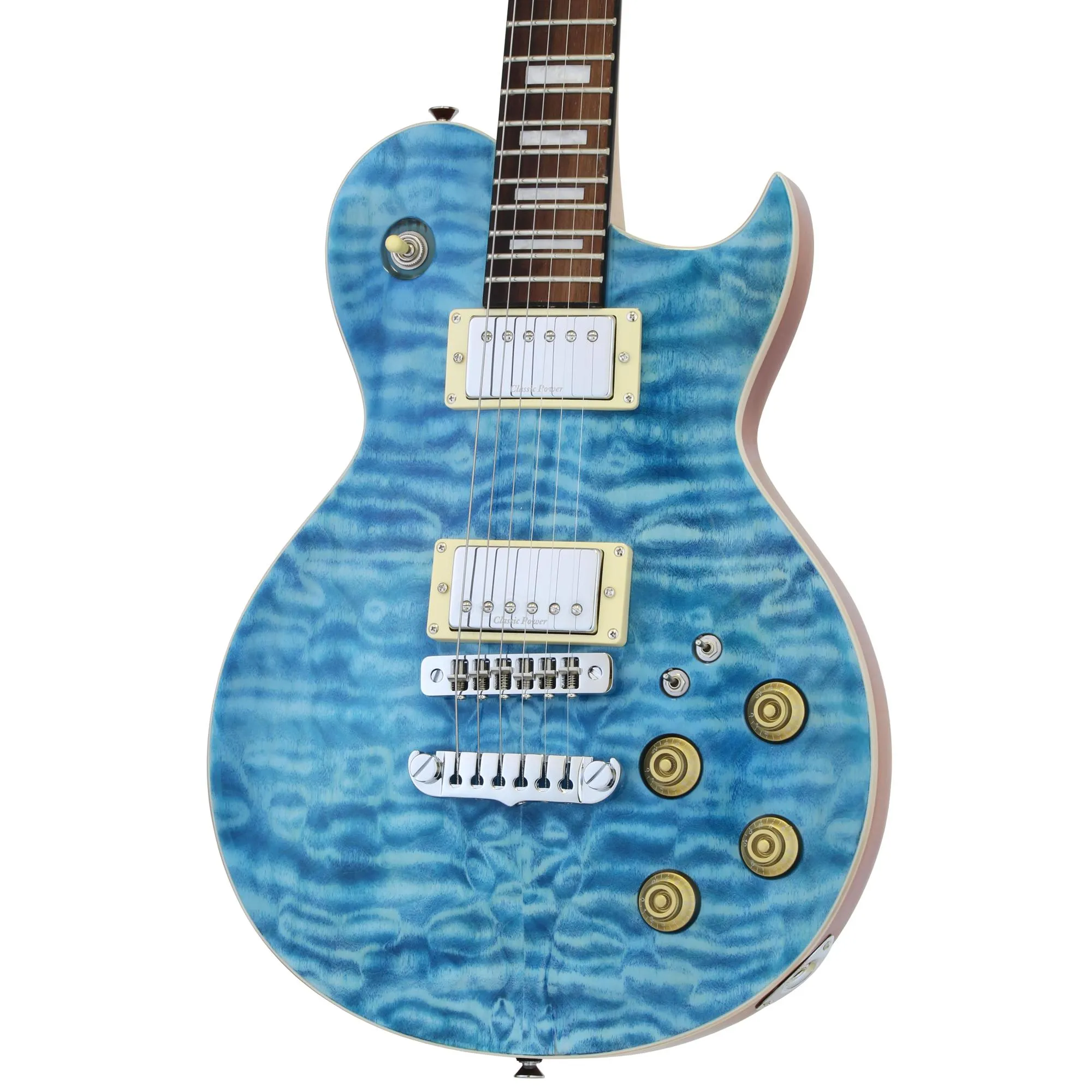 Guitarra Aria Pro II PE-480 See-Through Black Burst - Aria