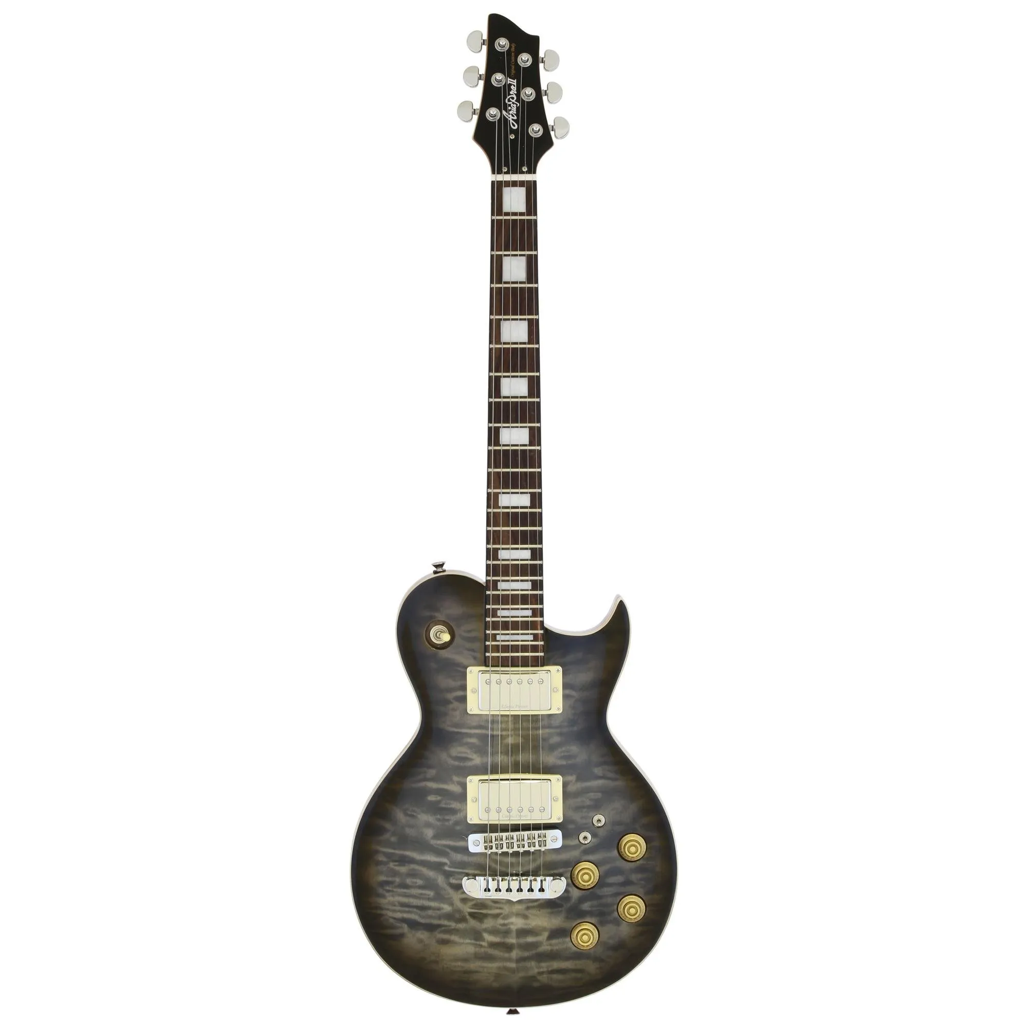 Guitarra Aria Pro II PE-480 See-Through Black Burst por 3.548,00 à vista no boleto/pix ou parcele em até 12x sem juros. Compre na loja Mundomax!