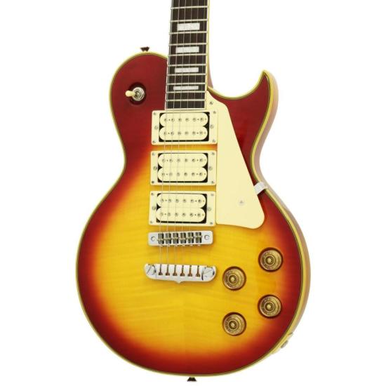 Guitarra Aria Pro II PE-590AF Aged Cherry Sunburst por 3.226,00 à vista no boleto/pix ou parcele em até 12x sem juros. Compre na loja Mundomax!