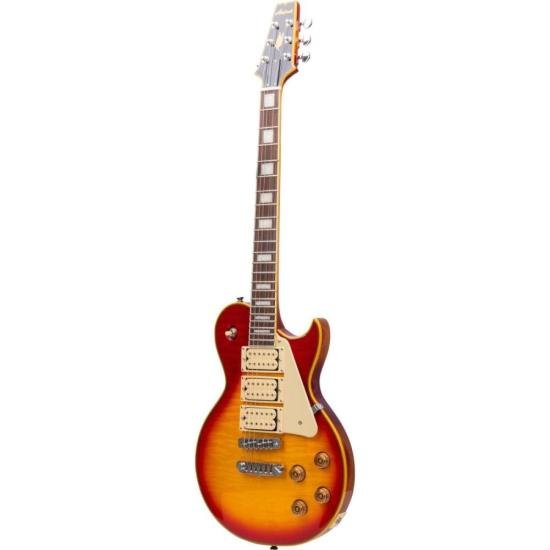 Guitarra Aria Pro II PE-590AF Aged Cherry Sunburst por 3.226,00 à vista no boleto/pix ou parcele em até 12x sem juros. Compre na loja Mundomax!