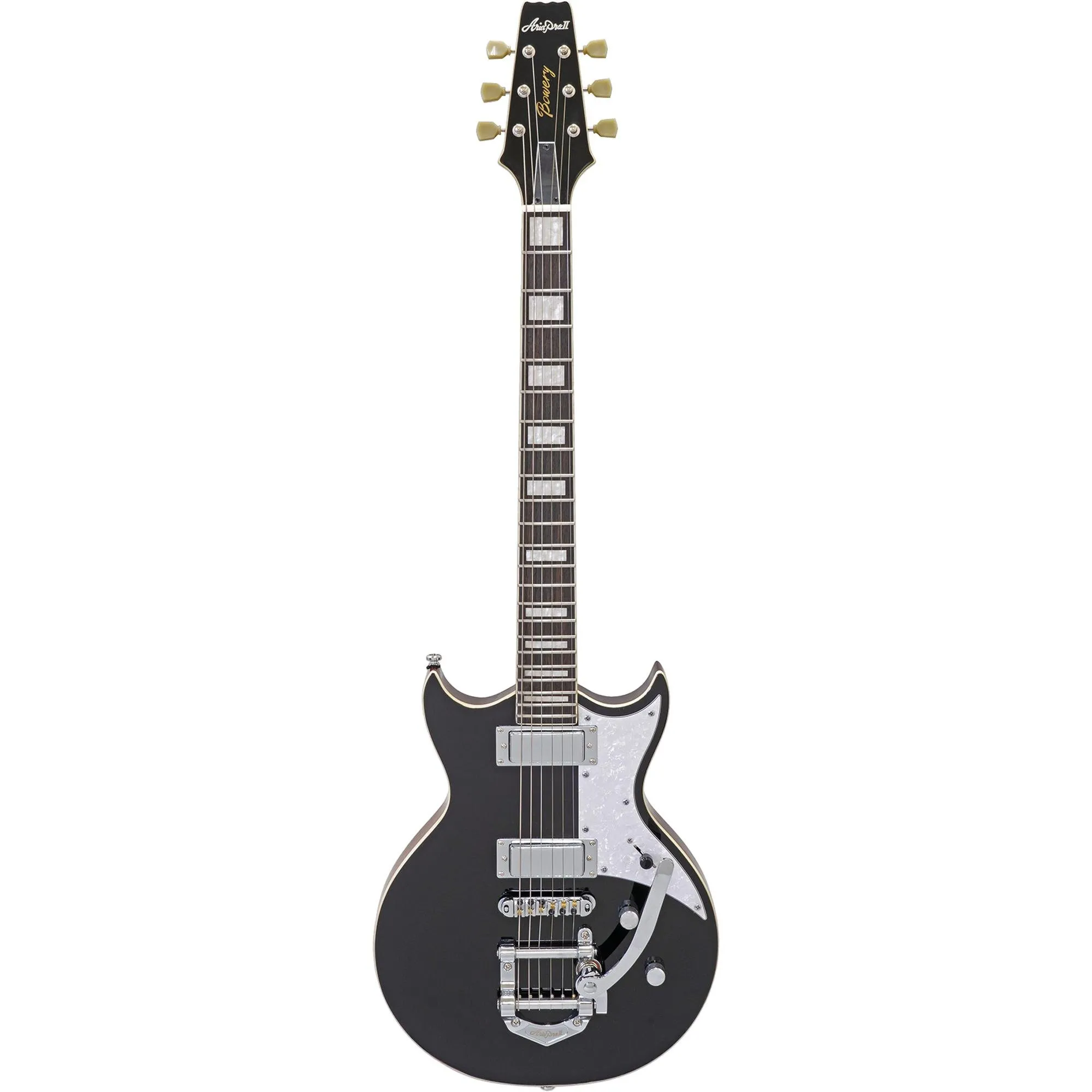 Guitarra Aria Pro II 212-MK2 Bowery Black por 5.053,66 à vista no boleto/pix ou parcele em até 12x sem juros. Compre na loja Aria!
