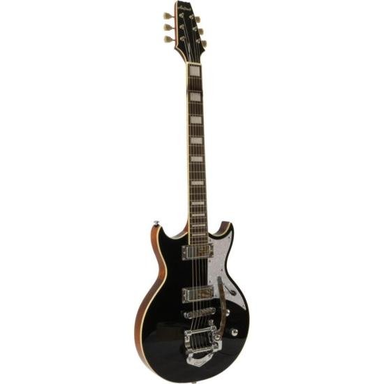 Guitarra Aria Pro II 212-MK2 Bowery Black por 4.899,00 à vista no boleto/pix ou parcele em até 12x sem juros. Compre na loja Mundomax!