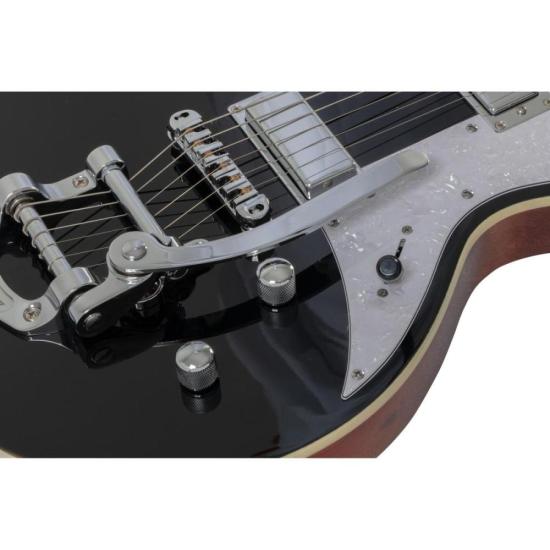 Guitarra Aria Pro II 212-MK2 Bowery Black por 4.899,00 à vista no boleto/pix ou parcele em até 12x sem juros. Compre na loja Mundomax!