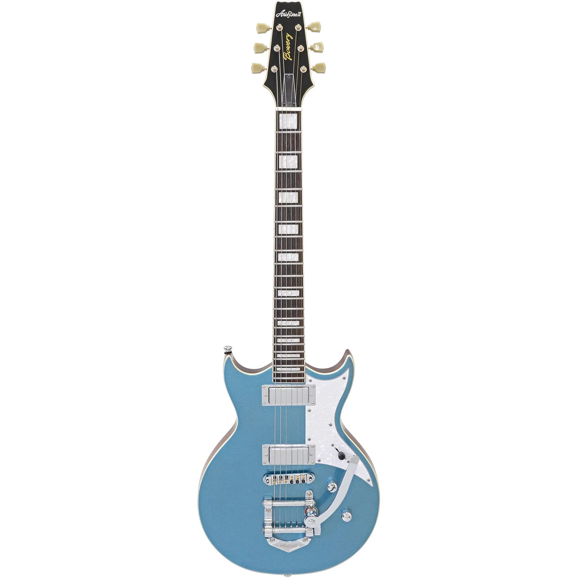 Guitarra Aria Pro II 212-MK2 Bowery Phantom Blue por 5.053,66 à vista no boleto/pix ou parcele em até 12x sem juros. Compre na loja Aria!