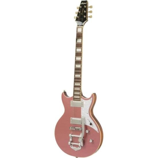 Guitarra Aria Pro II 212-MK2 Bowery Cadillac Pink por 4.899,00 à vista no boleto/pix ou parcele em até 12x sem juros. Compre na loja Mundomax!