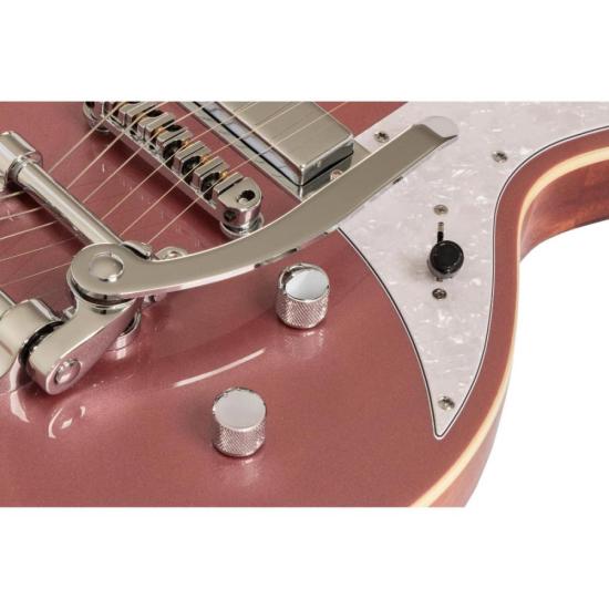 Guitarra Aria Pro II 212-MK2 Bowery Cadillac Pink por 4.899,00 à vista no boleto/pix ou parcele em até 12x sem juros. Compre na loja Mundomax!