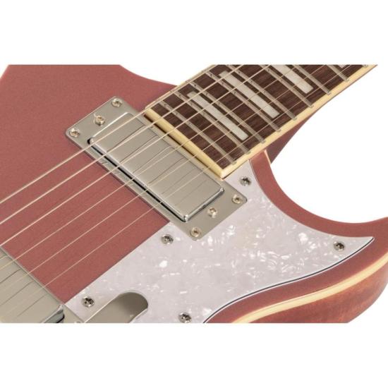 Guitarra Aria Pro II 212-MK2 Bowery Cadillac Pink por 4.899,00 à vista no boleto/pix ou parcele em até 12x sem juros. Compre na loja Mundomax!