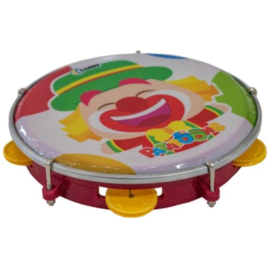 Pandeiro Infantil 08\" Pele Estampada Patati Patata Luen Vermelho por 63,99 à vista no boleto/pix ou parcele em até 2x sem juros. Compre na loja Mundomax!