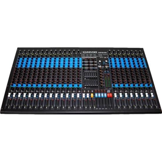 Mesa de Som Soundvoice MP-246 24 Canais por 5.499,00 à vista no boleto/pix ou parcele em até 12x sem juros. Compre na loja Mundomax!
