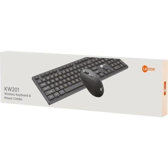 Kit Teclado e Mouse Lecoo KW201 Sem Fio Preto por 130,00 à vista no boleto/pix ou parcele em até 5x sem juros. Compre na loja Mundomax!