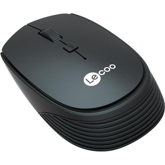 Mouse Sem Fio Lecoo WS202 Preto por 46,00 à vista no boleto/pix ou parcele em até 1x sem juros. Compre na loja Mundomax!