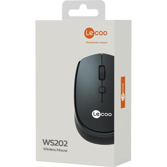 Mouse Sem Fio Lecoo WS202 Preto por 46,00 à vista no boleto/pix ou parcele em até 1x sem juros. Compre na loja Mundomax!