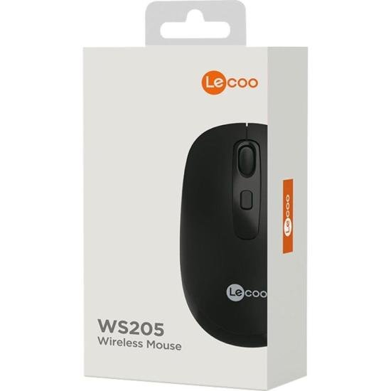 Mouse Sem Fio Lecoo WS205 Preto por 60,00 à vista no boleto/pix ou parcele em até 2x sem juros. Compre na loja Mundomax!