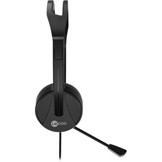 Fone de Ouvido Com Microfone Lecoo HT106 P3 Preto por 75,99 à vista no boleto/pix ou parcele em até 3x sem juros. Compre na loja Mundomax!