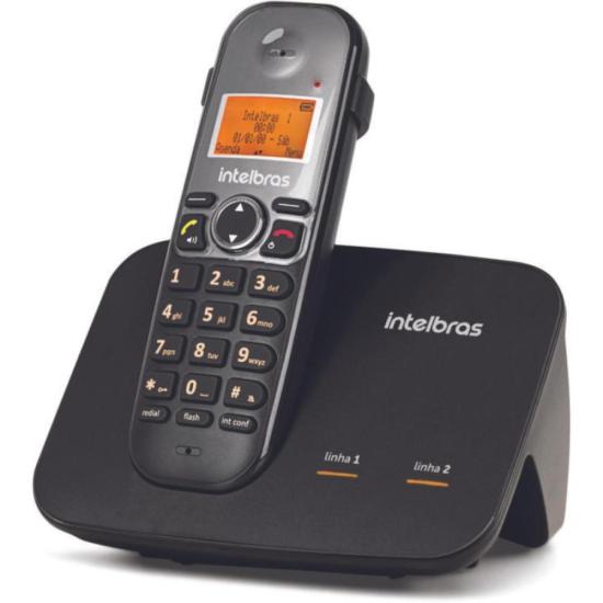 Telefone Sem Fio Intelbrass TS 5150 2 Linhas por 309,00 à vista no boleto/pix ou parcele em até 10x sem juros. Compre na loja Mundomax!
