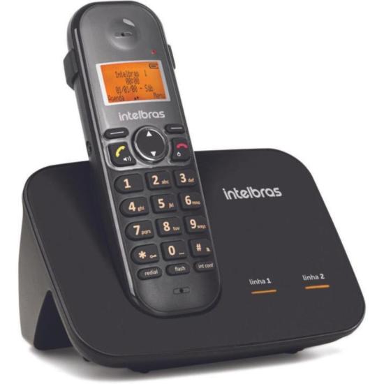 Telefone Sem Fio Intelbrass TS 5150 2 Linhas por 309,00 à vista no boleto/pix ou parcele em até 10x sem juros. Compre na loja Mundomax!