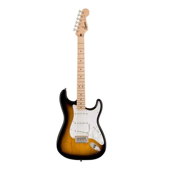 Kit Squier Guitarra Stratocaster Sonic Pack Sunburst + Cubo + Acessórios por 3.254,99 à vista no boleto/pix ou parcele em até 12x sem juros. Compre na loja Mundomax!