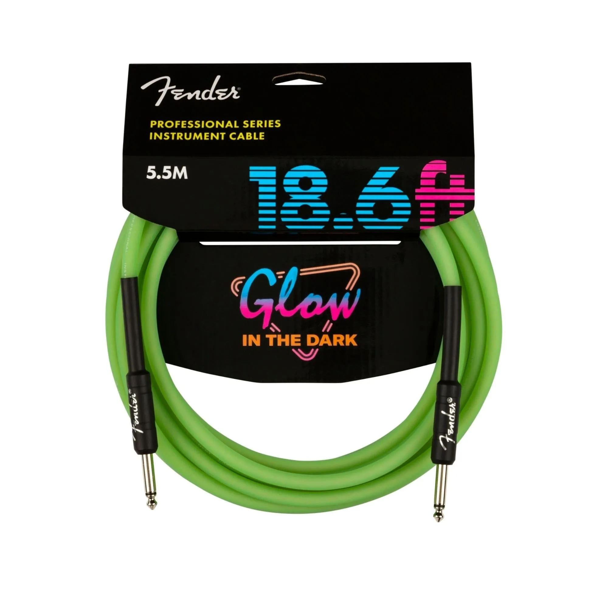 Cabo Fender para Instrumentos 5,5M P10 Professional Series Glow In The (82552)