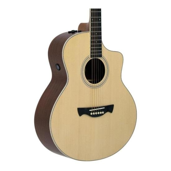 Violão Tagima Hampton Eletroacústico Folk Aço Natural por 1.659,99 à vista no boleto/pix ou parcele em até 12x sem juros. Compre na loja Mundomax!