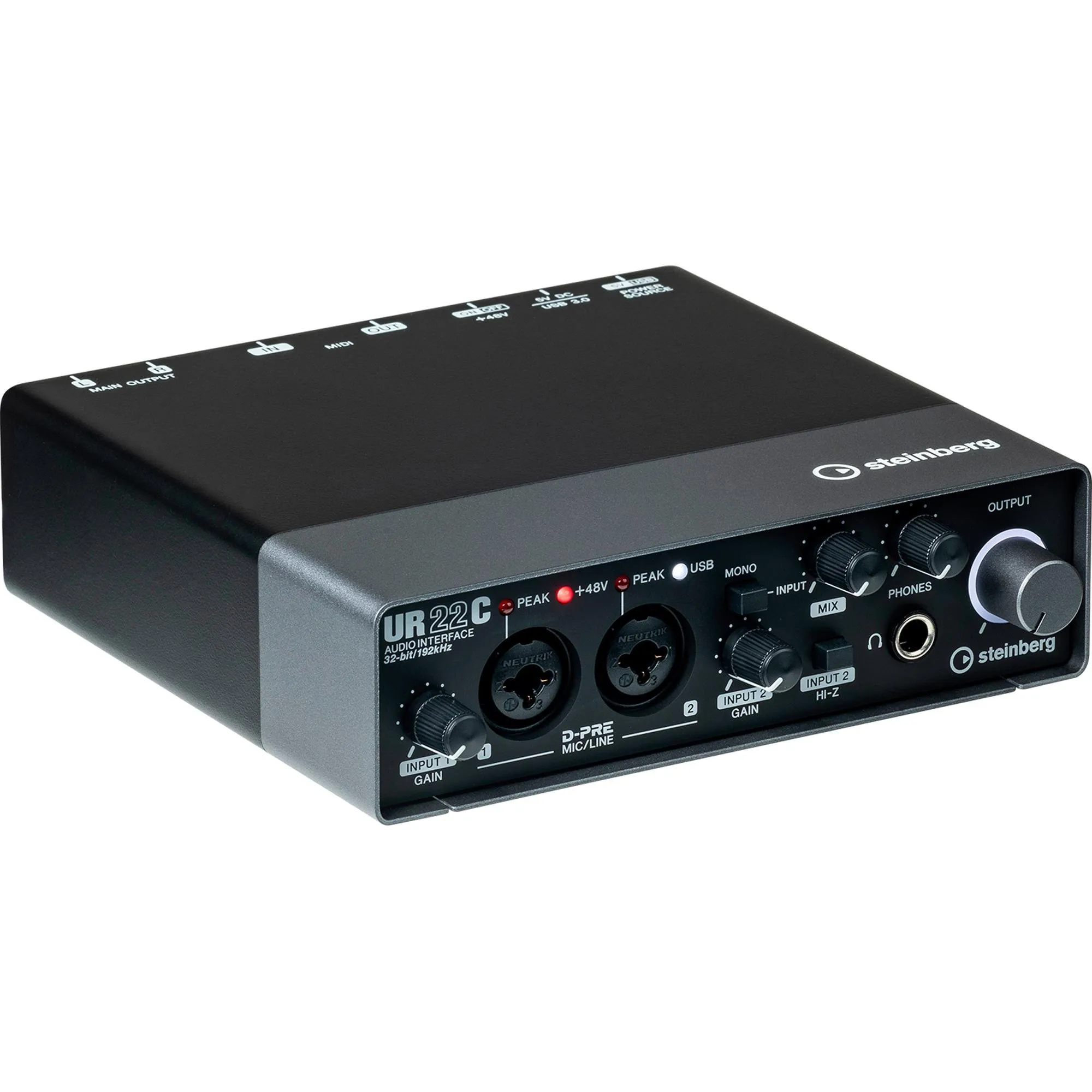 Interface de Áudio Steinberg Yamaha UR22C Preta (82664)