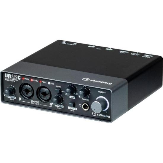 Interface de Áudio Steinberg Yamaha UR22C Preta - Mundomax