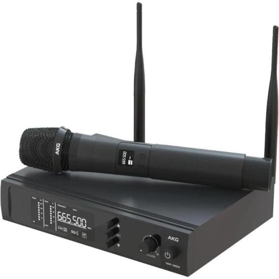 Microfone AKG WP 300 UHF Vocal Sem Fio Preto por 999,00 à vista no boleto/pix ou parcele em até 10x sem juros. Compre na loja Mundomax!