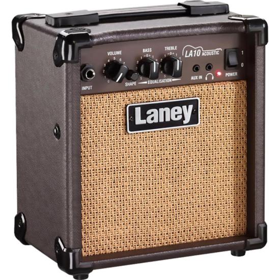 Amplificador Para Violão Laney LA10 Marrom por 855,00 à vista no boleto/pix ou parcele em até 10x sem juros. Compre na loja Mundomax!