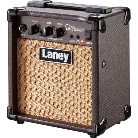 Amplificador Para Violão Laney LA10 Marrom por 855,00 à vista no boleto/pix ou parcele em até 10x sem juros. Compre na loja Mundomax!