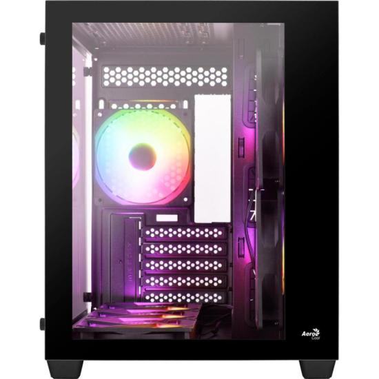 Gabinete Gamer Aerocool Dryft Mini Preto Com 6 fans ARGB Lateral Vidro por 655,81 à vista no boleto/pix ou parcele em até 10x sem juros. Compre na loja Aerocool!
