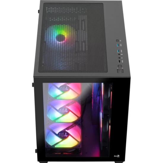 Gabinete Gamer Aerocool Dryft Mini Preto Com 6 fans ARGB Lateral Vidro por 655,81 à vista no boleto/pix ou parcele em até 10x sem juros. Compre na loja Aerocool!