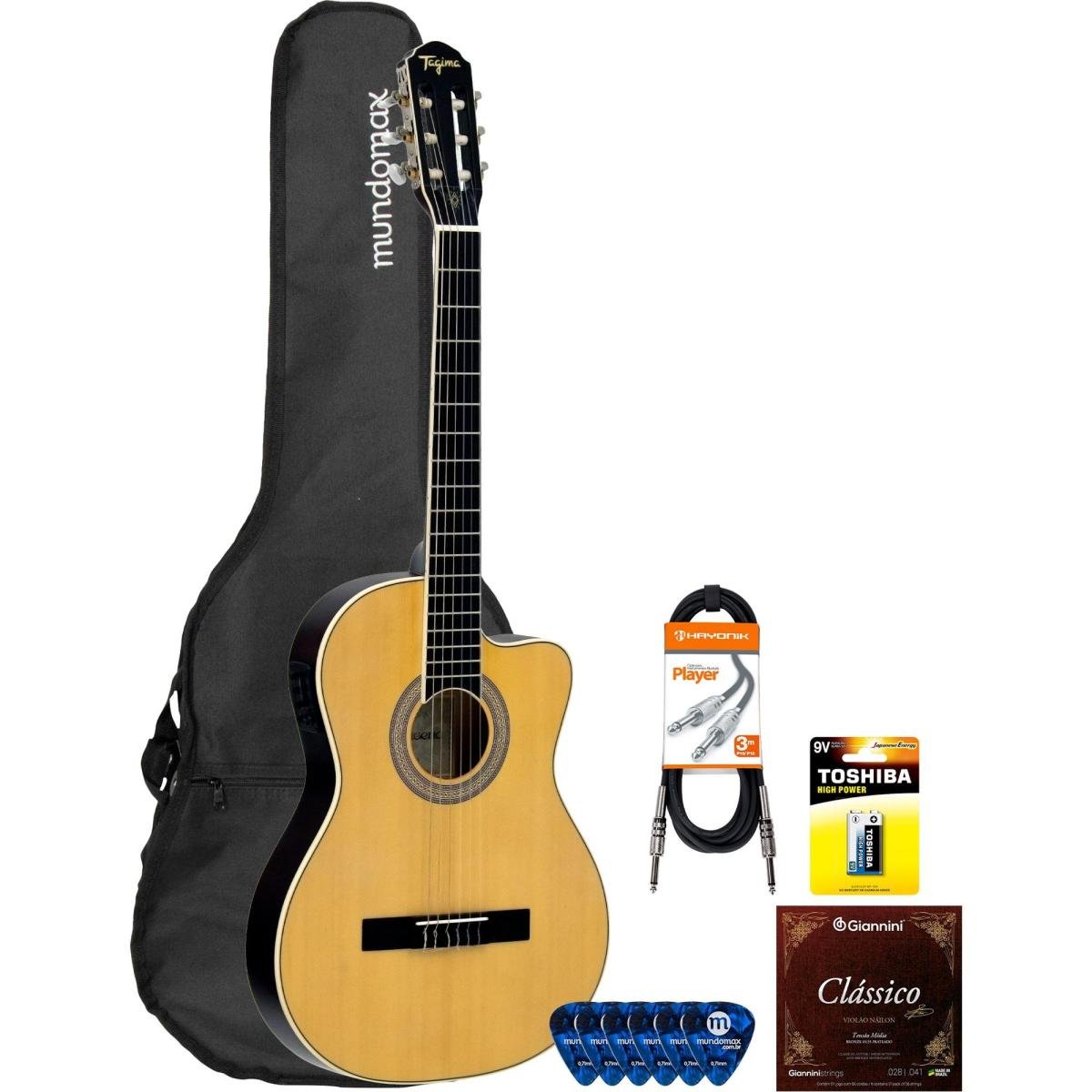 Kit Violão Tagima Cartagena Natural + Acessórios - Mundomax