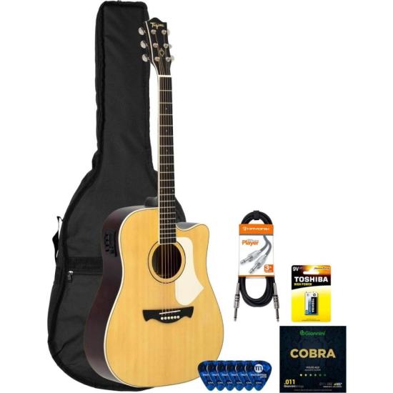 Kit Violão Tagima Andes Natural + Acessórios por 1.166,00 à vista no boleto/pix ou parcele em até 12x sem juros. Compre na loja Mundomax!